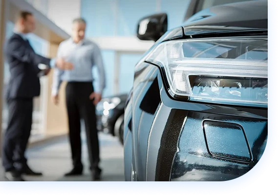 dealer showing car dealer showing car